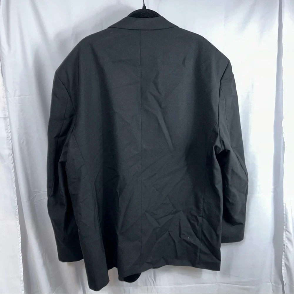 After Six Suit Jacket Formals Black Satin Collar and Buttons Tuxedo Jacket
